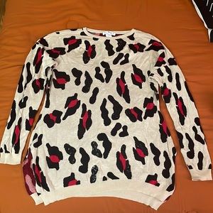 Say What?! Cheetah Print Sweater